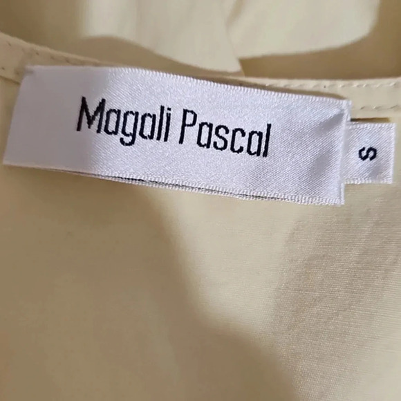 Magali Pascal Anna Wrap Mini Dress yellow Citrine Size S - Picture 6 of 9